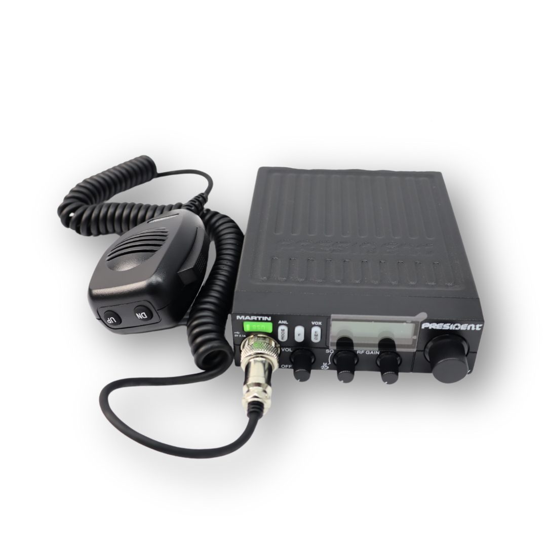 Радиостанция  MARTIN AM/FM, "5" і "0", ANL, RF GAIN, ASC, 12/24V, USB, VOX