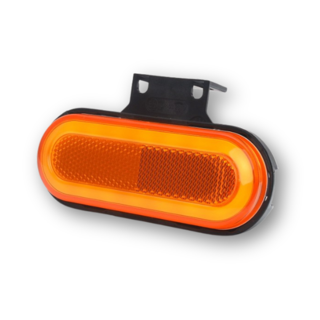 Фонарь габаритный NEON желтый 12-24V 124x49  \WAS\