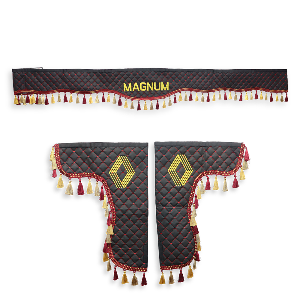 Шторка Экокожа "Pergam" MAGNUM лоб+косынки черный Шторка Экокожа "Pergam" MAGNUM лоб+косынки черный