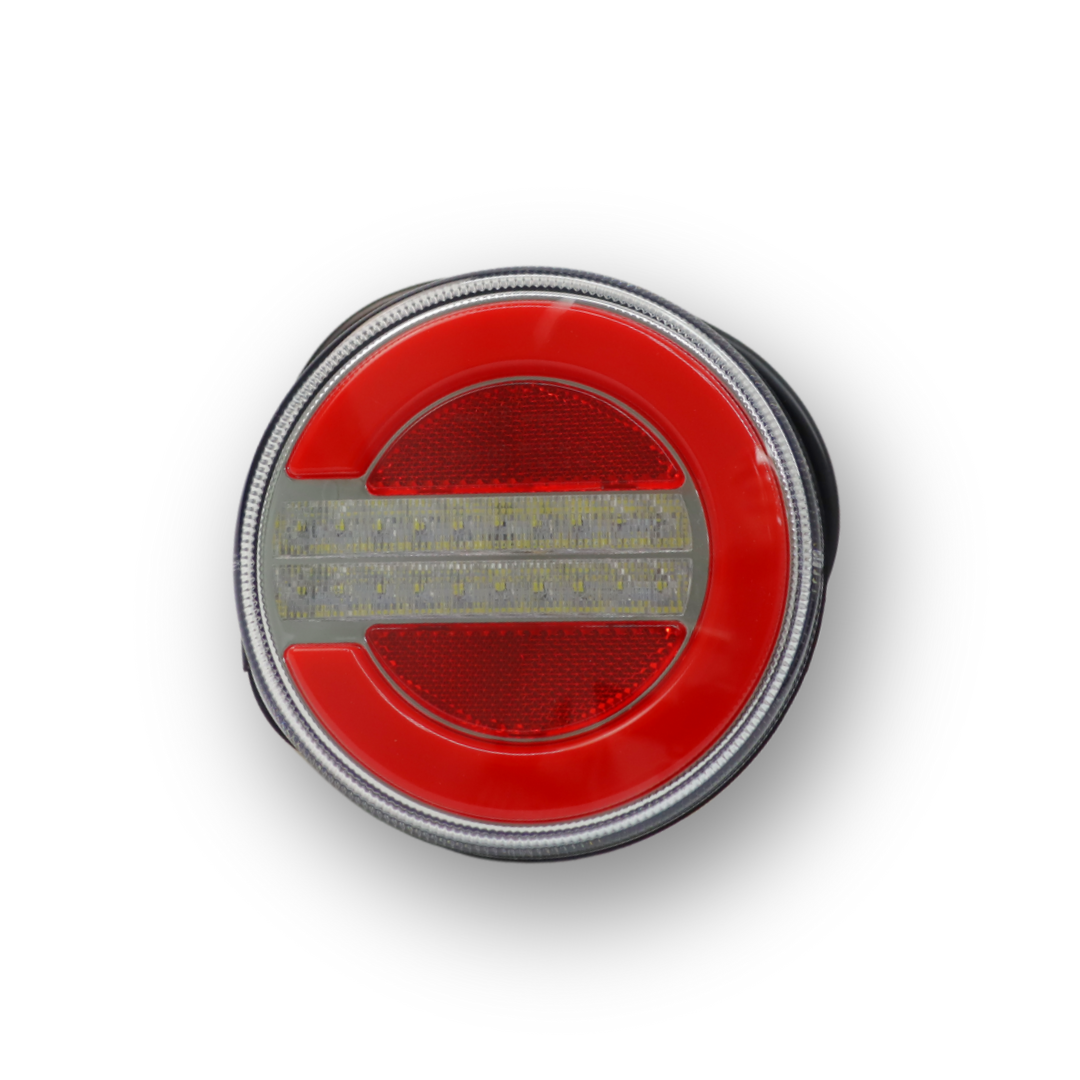 Фонарь задний диодный FERZE 10-30 в. 140х38 мм комб.круглый \прав-лев.\ Фонарь задний диодный FERZE 10-30 в. 140х38 мм комб.круглый \прав-лев.\