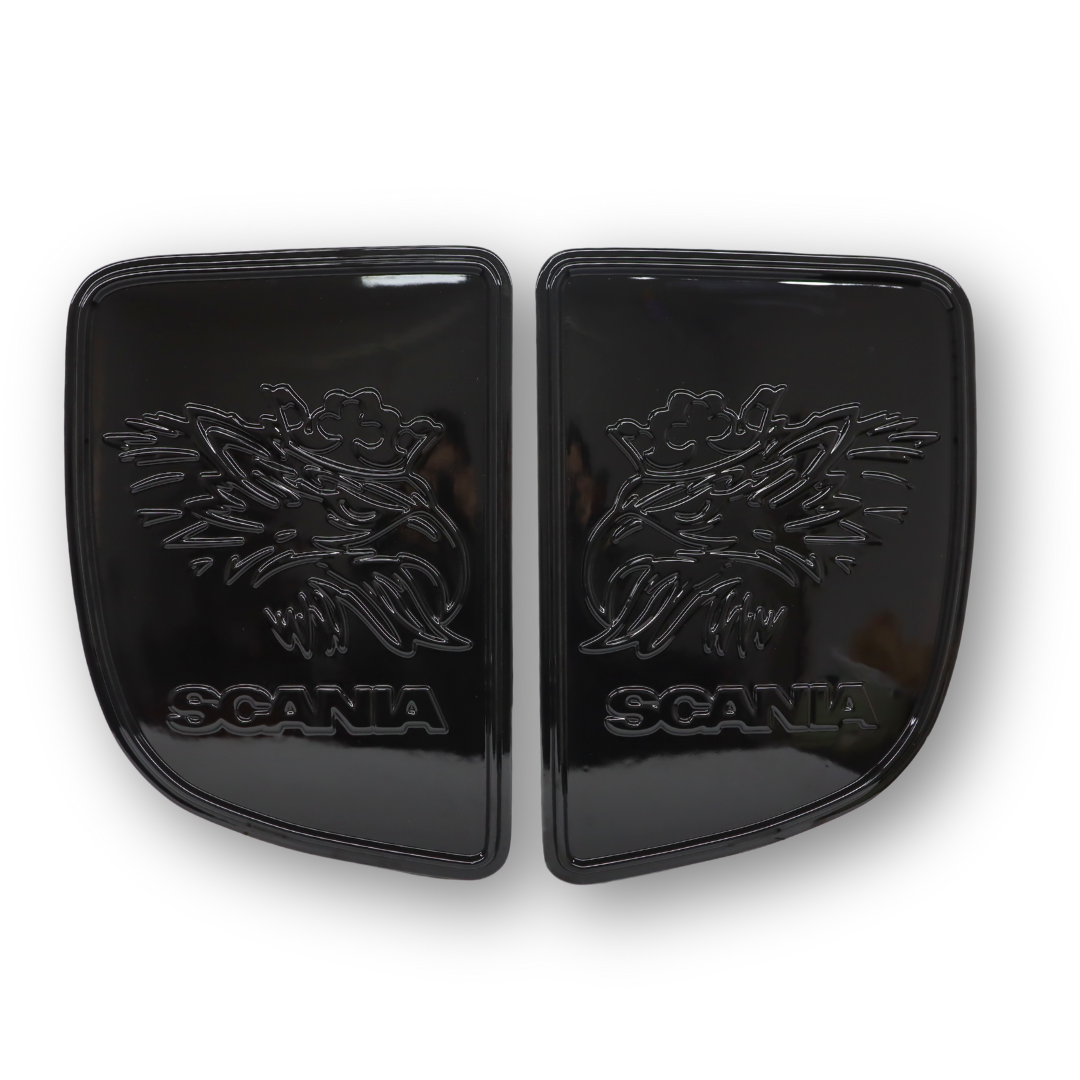 Фальш накладки черные на боковые окна спальника для SCANIA R; P; G 2005-2017; Euro 3, 4, 5 Фальш накладки черные на боковые окна спальника для SCANIA R; P; G 2005-2017; Euro 3, 4, 5