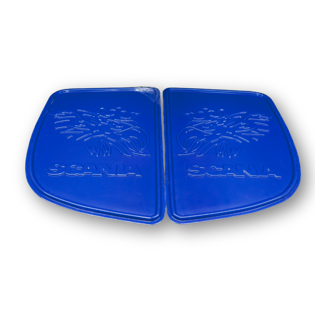 Фальш накладки синие на боковые окна спальника для SCANIA R, P, G 2005-2017; Euro 3, 4, 5