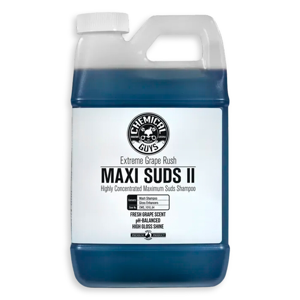 Автошампунь супер пена с усилителем блеска - экстремальный виноградный Maxi Suds II - 1893мл