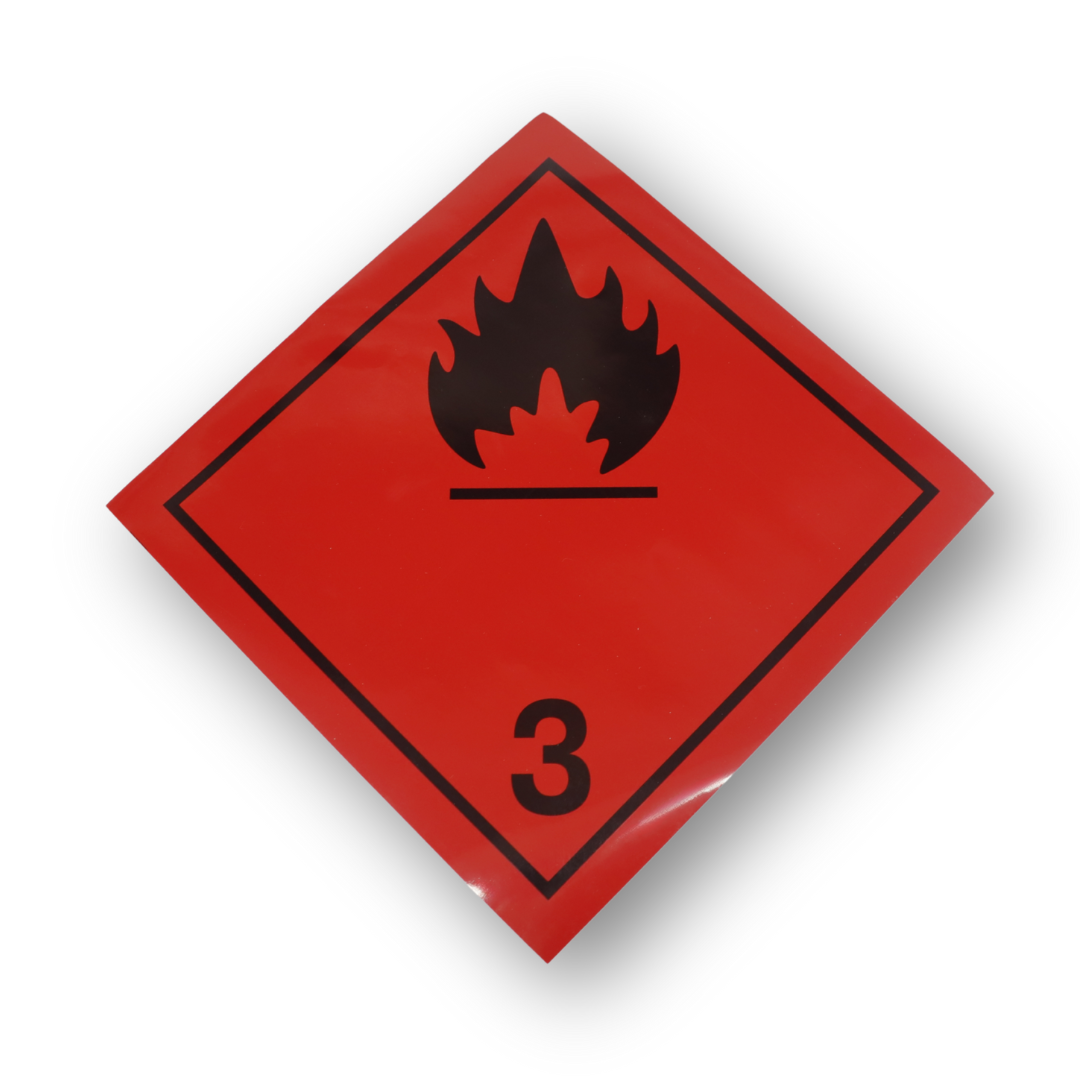 Наклейка опасный груз "3" 24*24 см