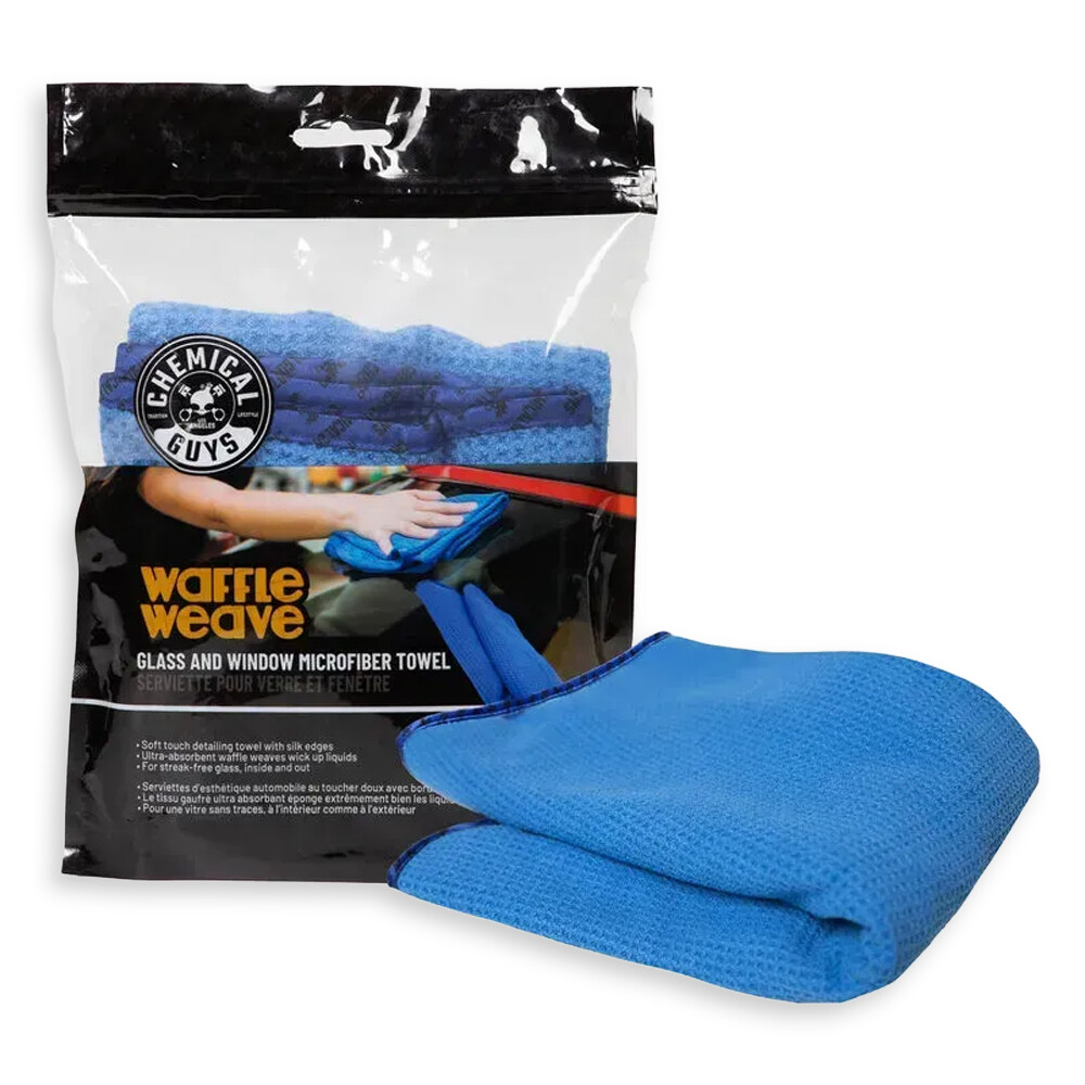 Полотенце из микрофибры вафельное для стекла синее Waffle Weave Glass and Window Microfiber Towel Blue 61x40 см Полотенце из микрофибры вафельное для стекла синее Waffle Weave Glass and Window Microfiber Towel Blue 61x40 см