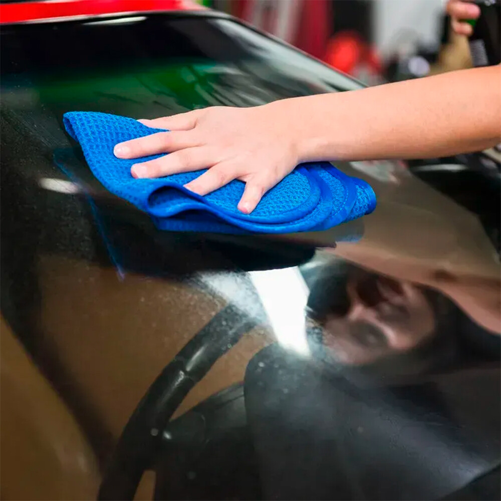 Полотенце из микрофибры вафельное для стекла синее Waffle Weave Glass and Window Microfiber Towel Blue 61x40 см Полотенце из микрофибры вафельное для стекла синее Waffle Weave Glass and Window Microfiber Towel Blue 61x40 см