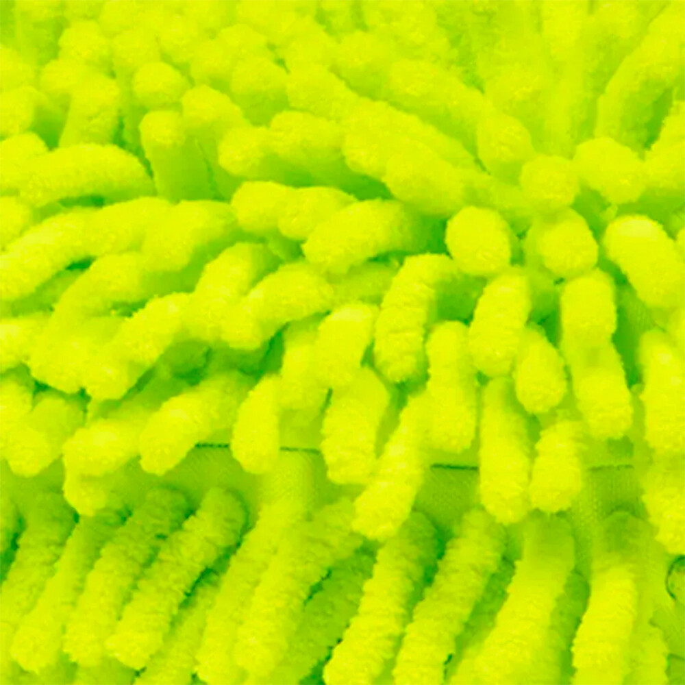 Рукавичка микрофибровая с длинным ворсом Chenille Microfiber Car Wash Mitt Green Рукавичка микрофибровая с длинным ворсом Chenille Microfiber Car Wash Mitt Green