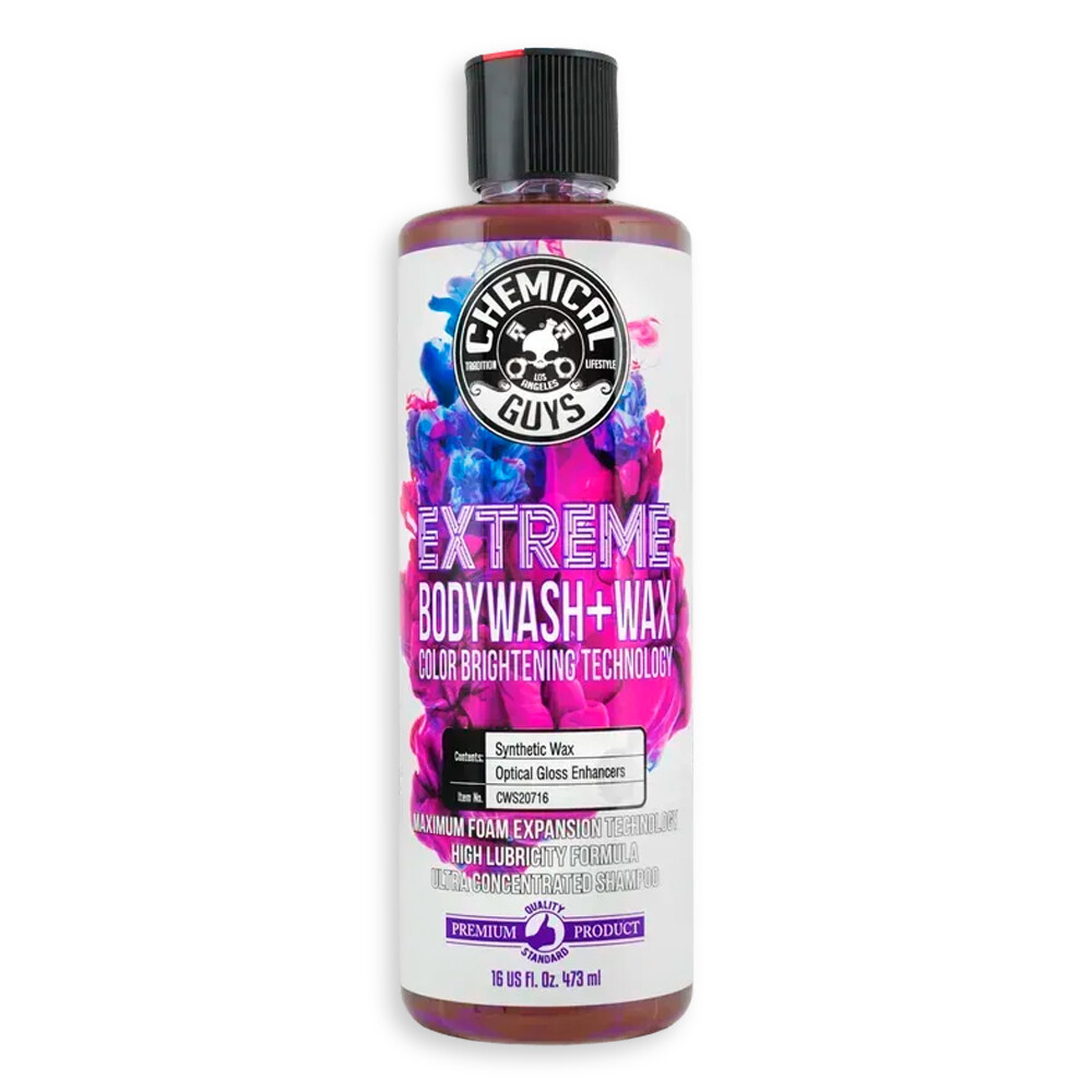 Автошампунь ультраконцентрированный с двумя восками Extreme Body Wash Plus Wax - 473мл Автошампунь ультраконцентрированный с двумя восками Extreme Body Wash Plus Wax - 473мл