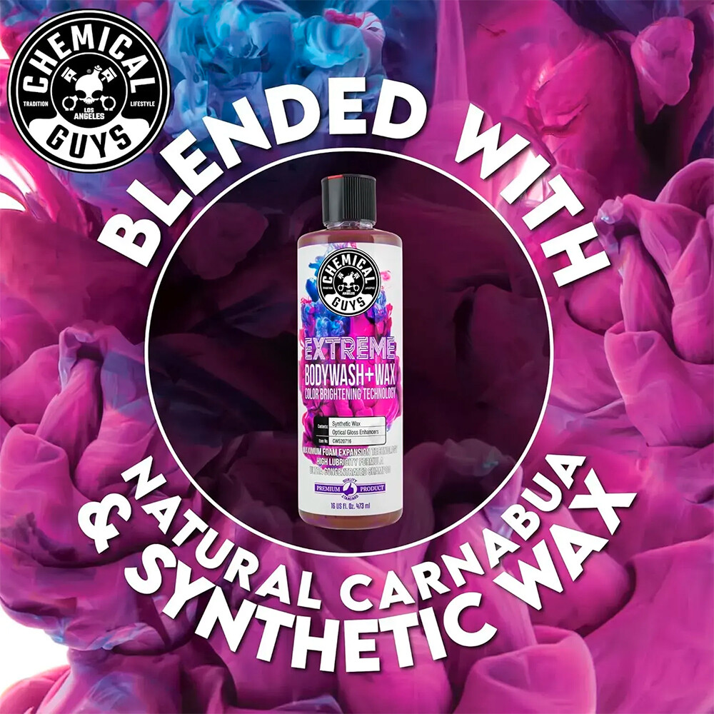 Автошампунь ультраконцентрированный с двумя восками Extreme Body Wash Plus Wax - 473мл Автошампунь ультраконцентрированный с двумя восками Extreme Body Wash Plus Wax - 473мл