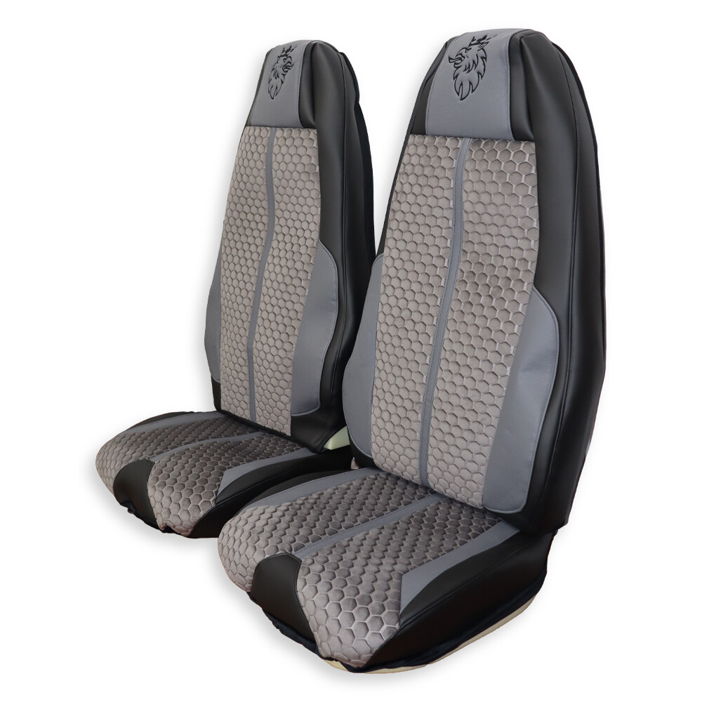 Чехол на сиденья Enterprise SCANIA R,G,P (2004-2017) водит. пилот - пасс. пилот серый Чехол на сиденья Enterprise SCANIA R,G,P (2004-2017) водит. пилот - пасс. пилот серый