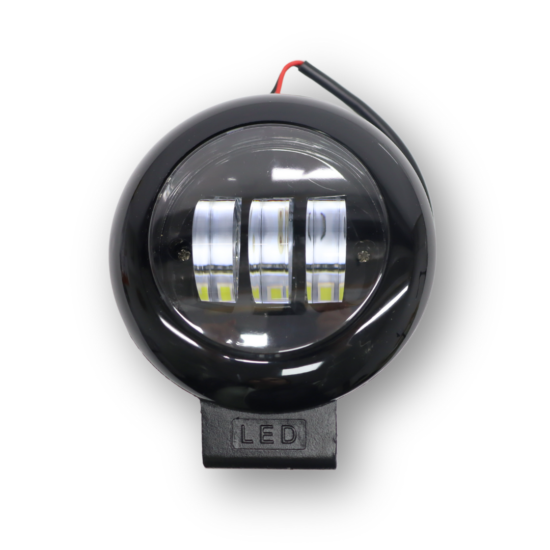 Фара дополнительная LED  (3 диодов 30W) \круглая\