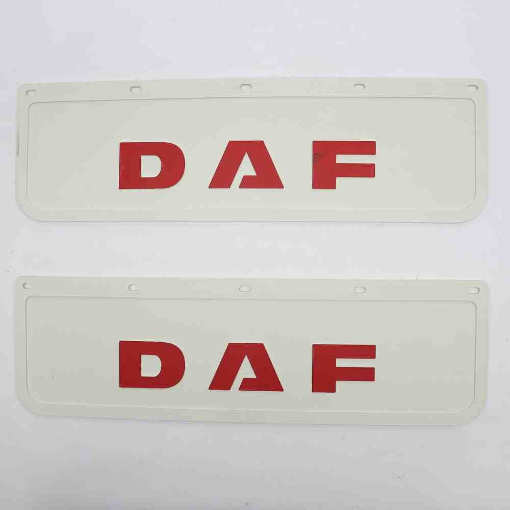 Брызговик тисненный DAF 600 x 180  \белый\красн