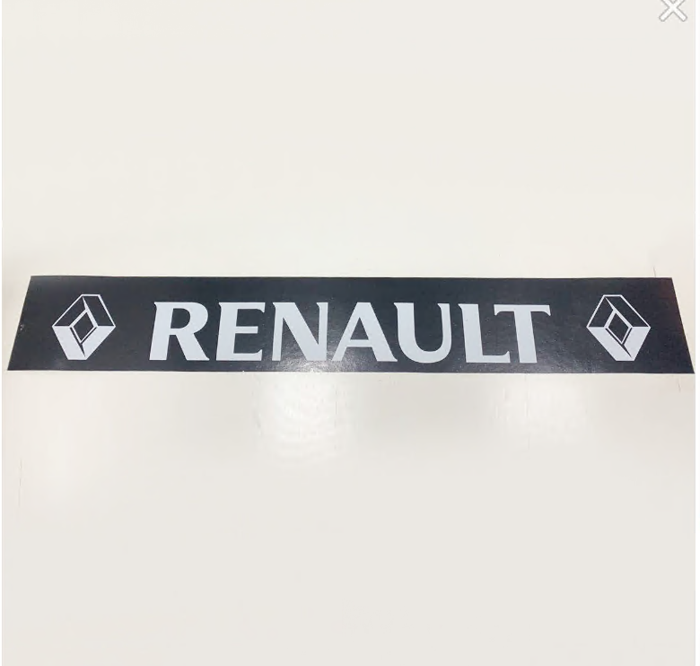 Брызговик с накаткой "метла" RENAULT черный Брызговик с накаткой "метла" RENAULT черный