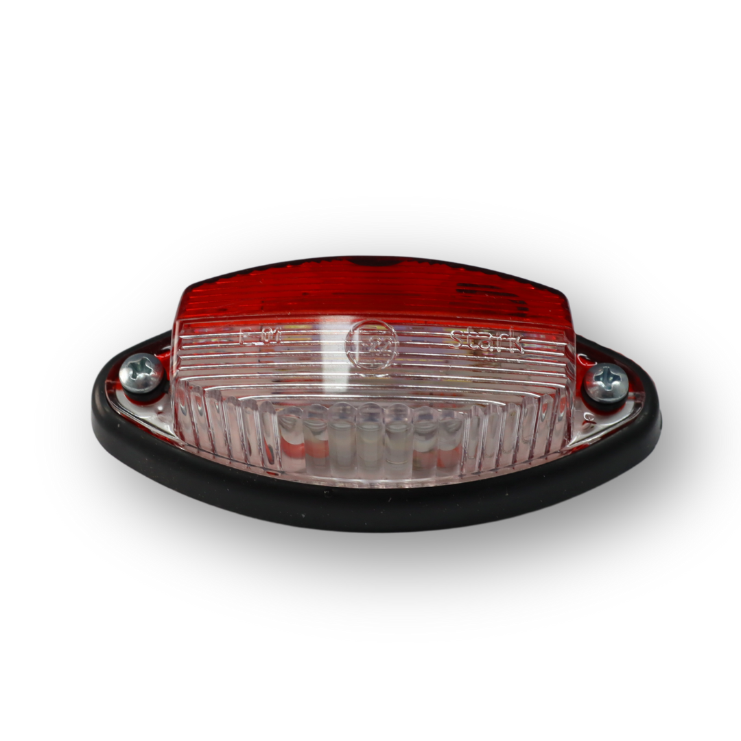 Фонарь габаритный "лодочка" LED белый/красный