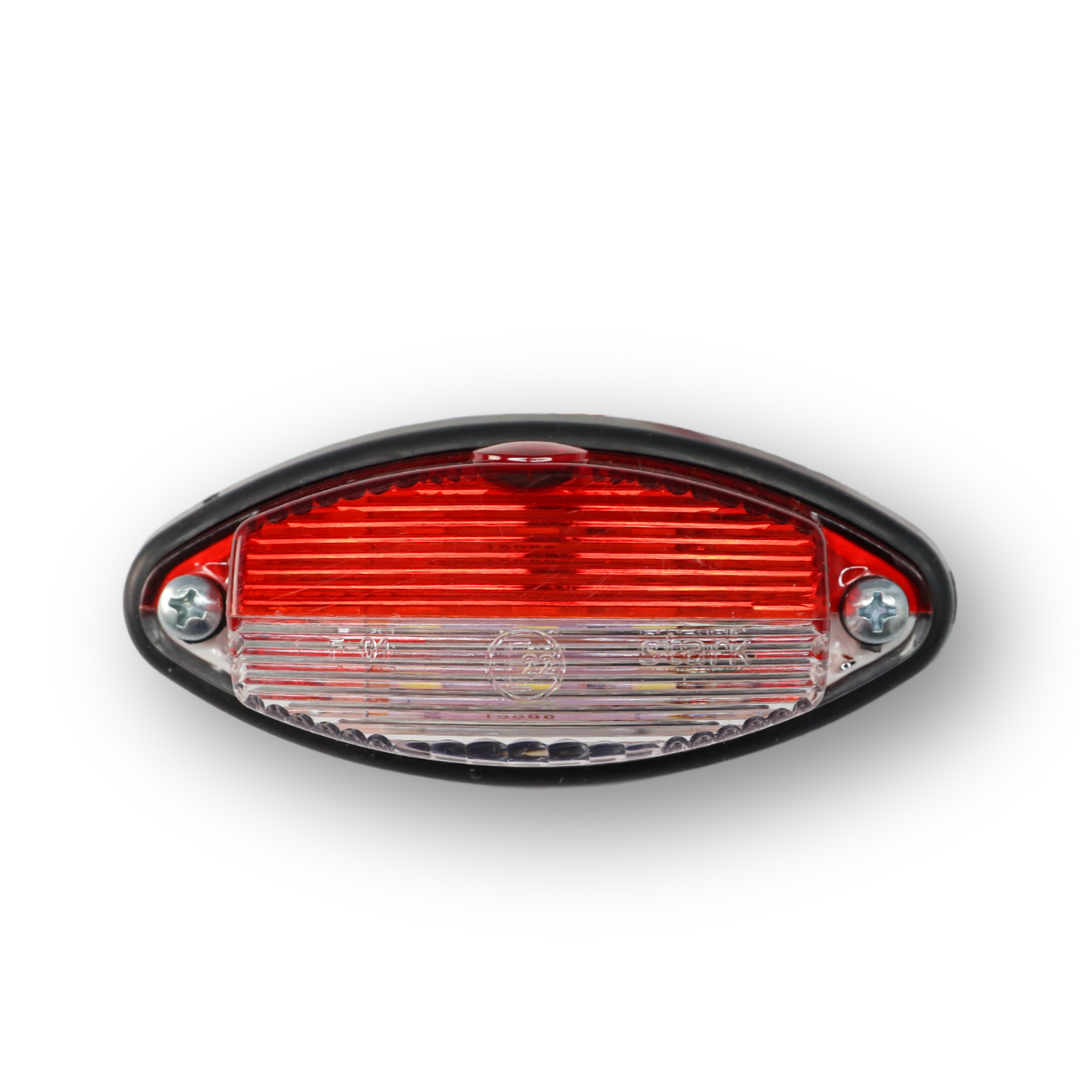 Фонарь габаритный "лодочка" LED белый/красный