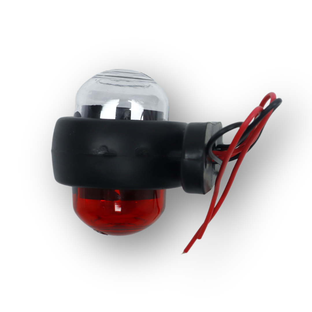 Фонарь габаритный рог LED прямой 3 см мини (прозрачн.) \F.PLAS\