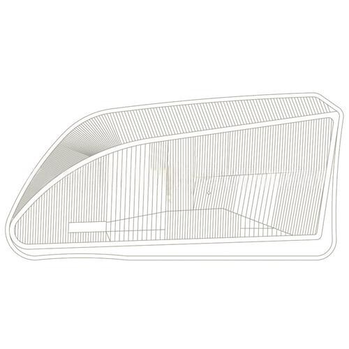 Стекло фары PEUGEOT PARTNER HEADLIGHT; левое (AYFAR)