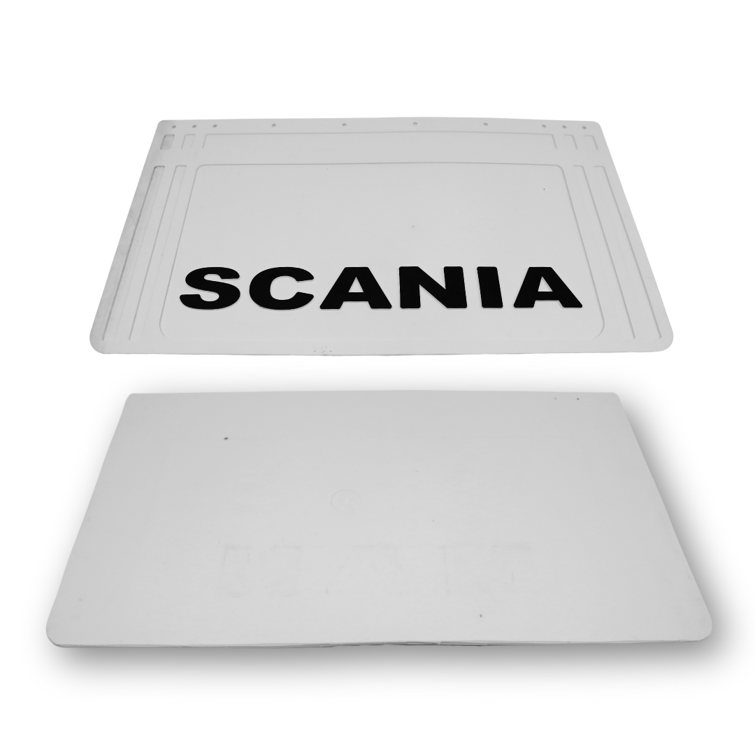 Брызговик тисненный SCANIA 640 x 360 \белый\ Брызговик тисненный SCANIA 640 x 360 \белый\
