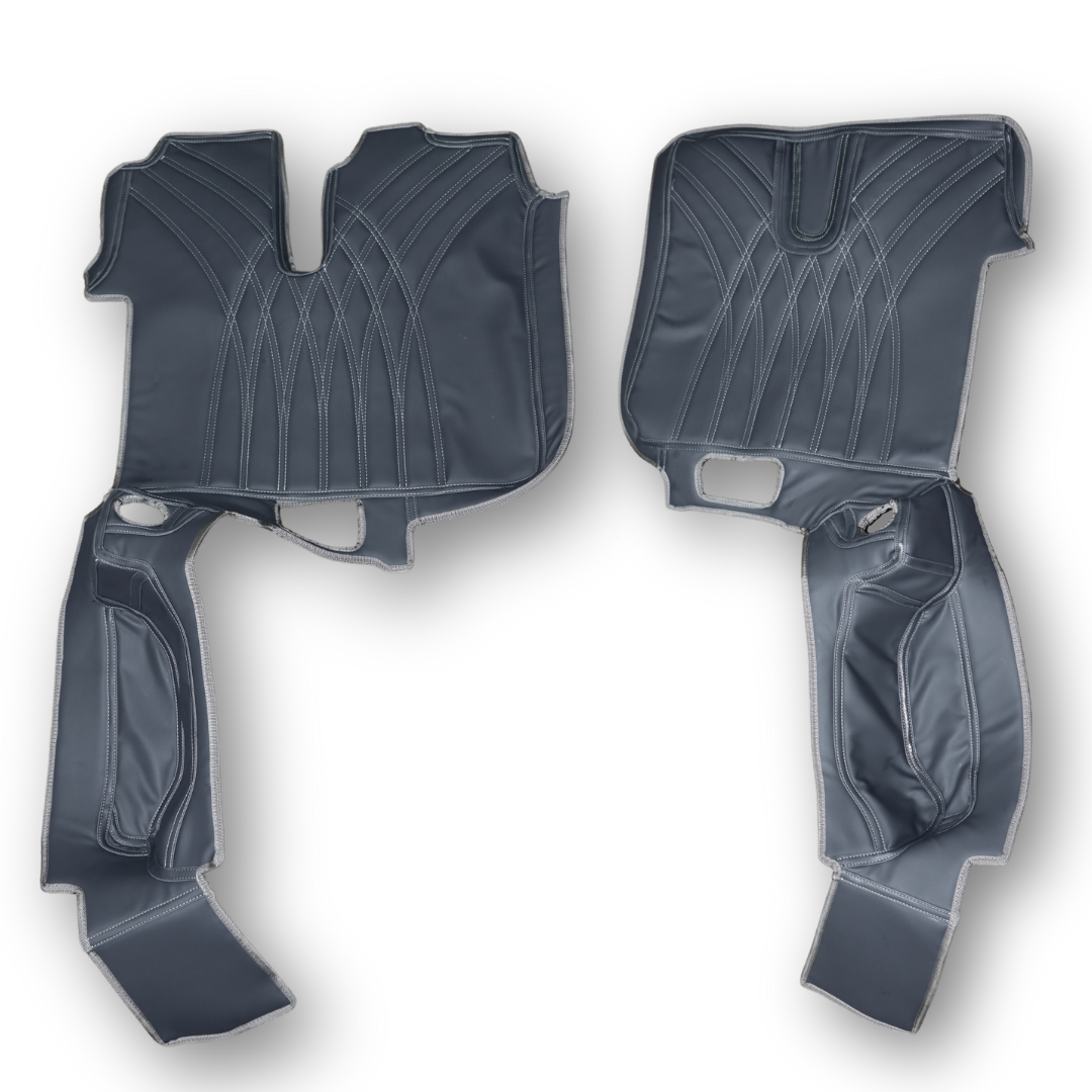 Коврик 3D Экокожа MAN TGX 2008 -2017; 2 ящ., АКПП,МКПП. серый,