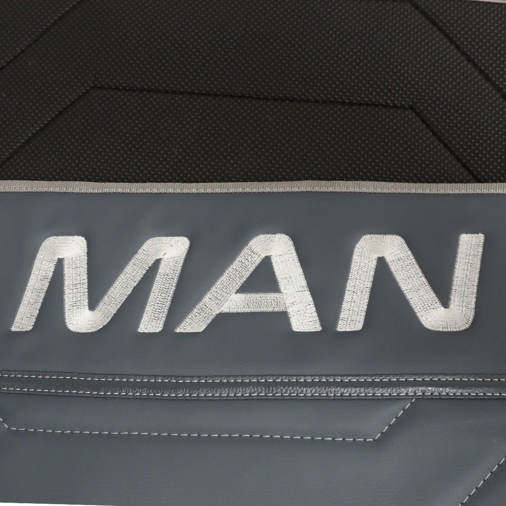 Коврик 3D Экокожа MAN TGX 2008 -2017; 2 ящ., АКПП,МКПП. серый,