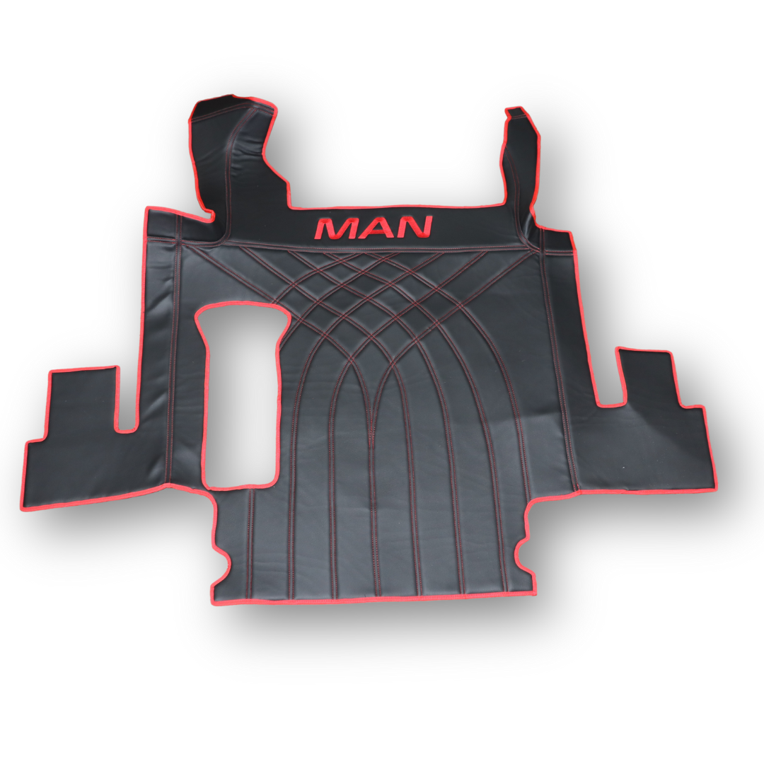 Коврик 3D Экокожа MAN TGX 2008-2017; 2 ящ., АКПП,МКПП. черный,(доп. коврики ковролин водит.,пасс.)