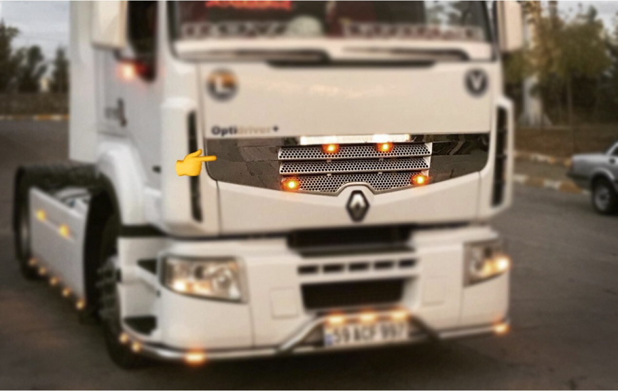 Накладки на решетку RENAULT PREMIUM DXI Накладки на решетку RENAULT PREMIUM DXI