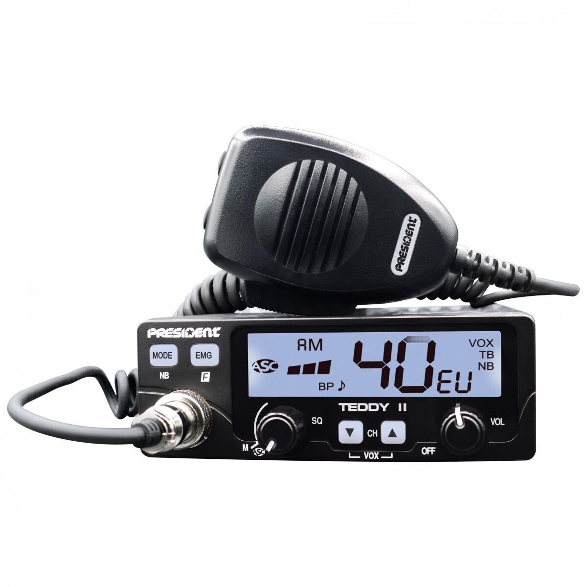 Радиостанция  TEDDY II AM/FM, переключання сіток "5" і "0", ASC, VOX  12V