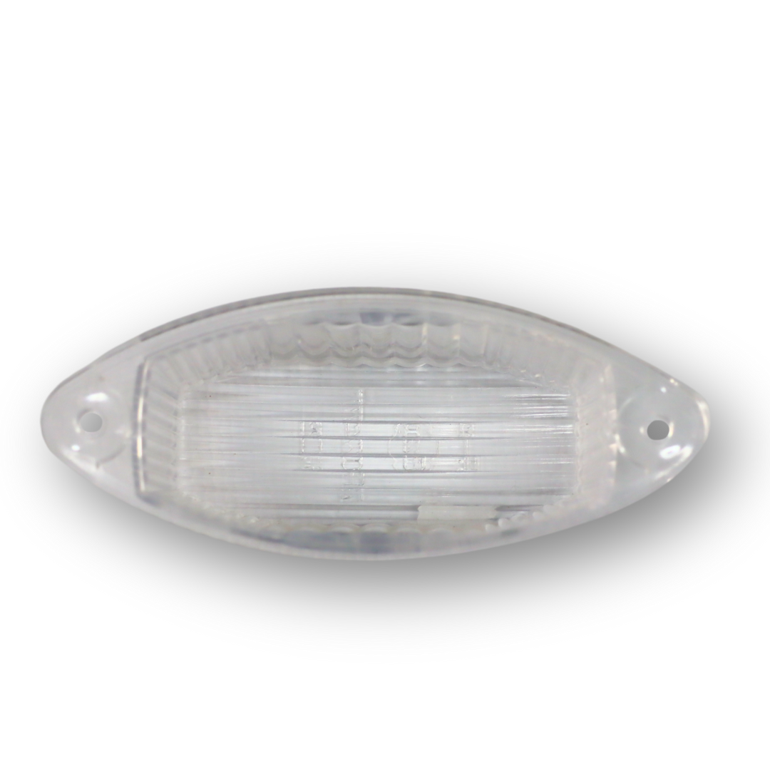 Стекло габарита "лодочка" белое