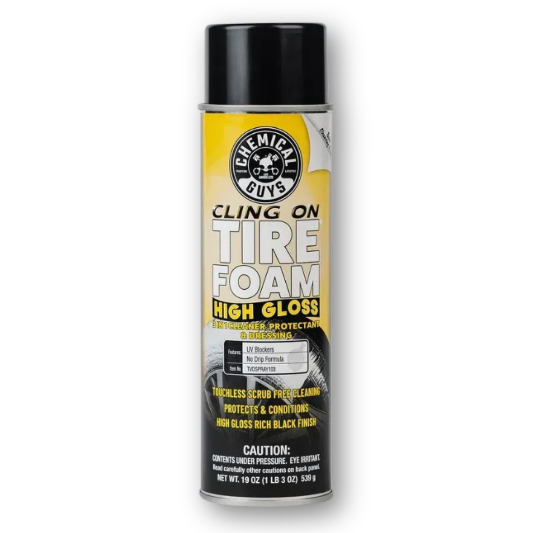 Средство для шин CLING ON TIRE FOAM HIGH GLOSS 3 IN 1 CLEANER, PROTECTANT, & DRESSI Chemical Guys 562 мл