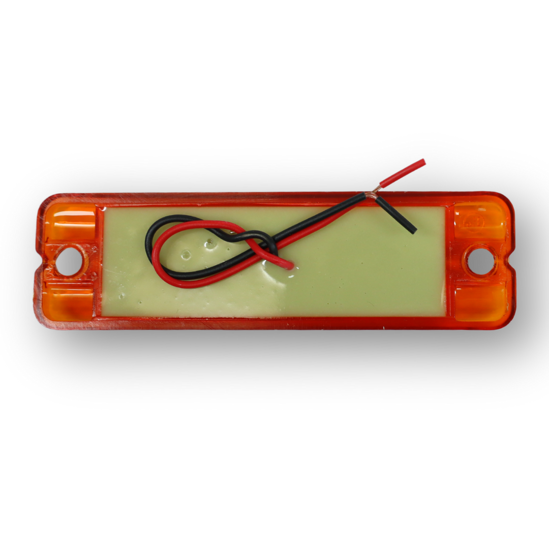 Ліхтар габаритний 18 діодний жовтий 2х рядний 24V Ліхтар габаритний 18 діодний жовтий 2х рядний 24V