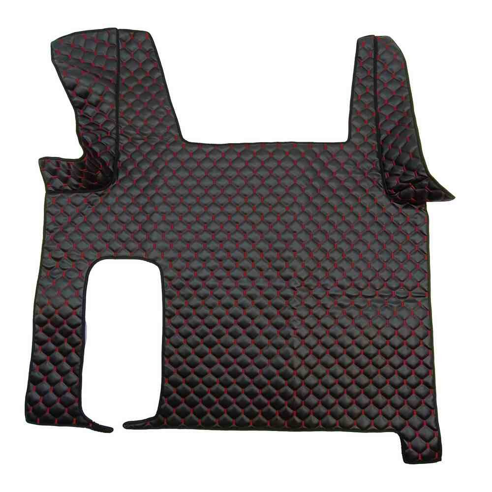 Килимок Екошкіра MAN TGX 2008-2017; 2 ящ., АКПП, МКПП, чорний,