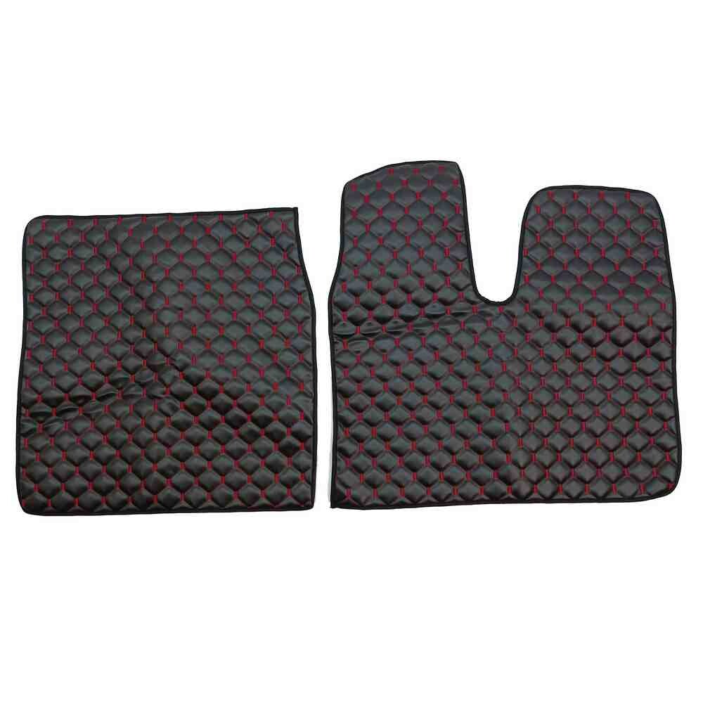 Килимок Екошкіра MAN TGX 2008-2017; 2 ящ., АКПП, МКПП, чорний,