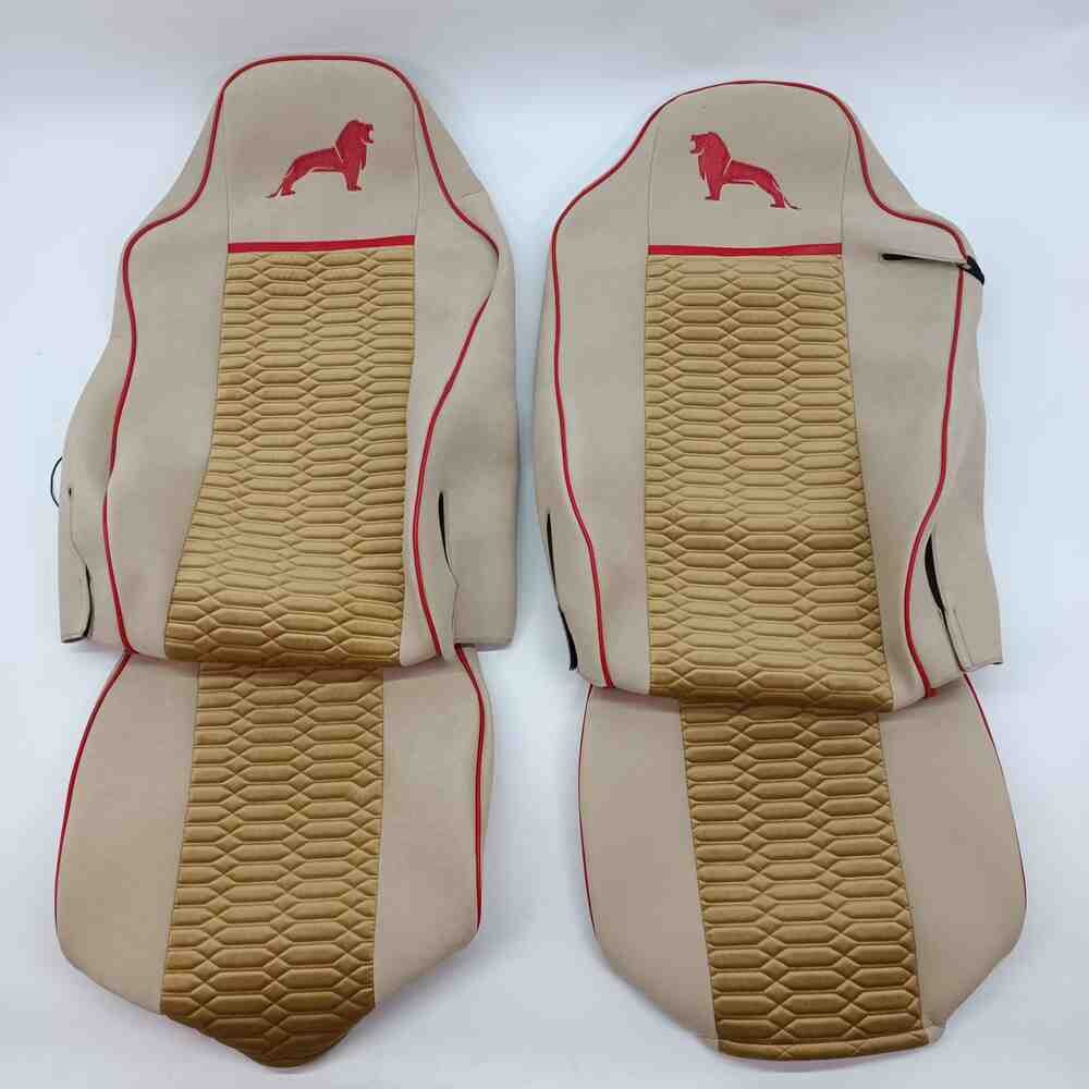 Чохол на сидіння MAN TGX,TGA,TGL,TGM,TGS; (2007-2020) 1 ремінь, водій (Низький) пасажир (Високий) велюр, KADIFE бежевий Чохол на сидіння MAN TGX,TGA,TGL,TGM,TGS; (2007-2020) 1 ремінь, водій (Низький) пасажир (Високий) велюр, KADIFE бежевий