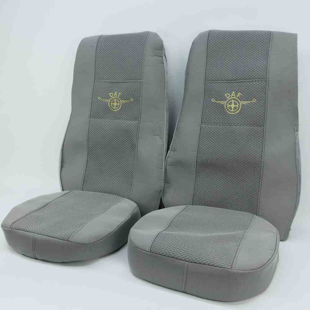 Чохол на сидіння DAF XF105 106 XG CF85 LF (2013-2024) (широка спинка), сірий