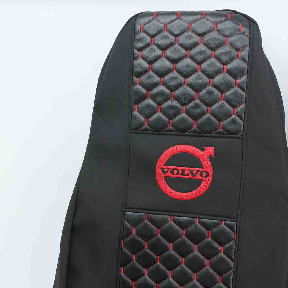 Чохол на сидіння Екошкіра VOLVO FH FM (2002-2013) (пілот), чорний