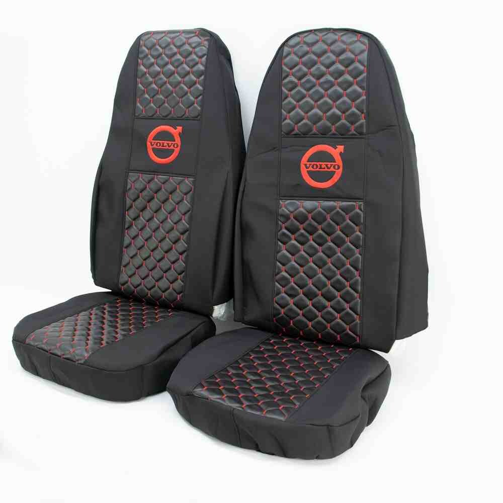 Чохол на сидіння Екошкіра VOLVO FH FM (2002-2013) (пілот), чорний Чохол на сидіння Екошкіра VOLVO FH FM (2002-2013) (пілот), чорний