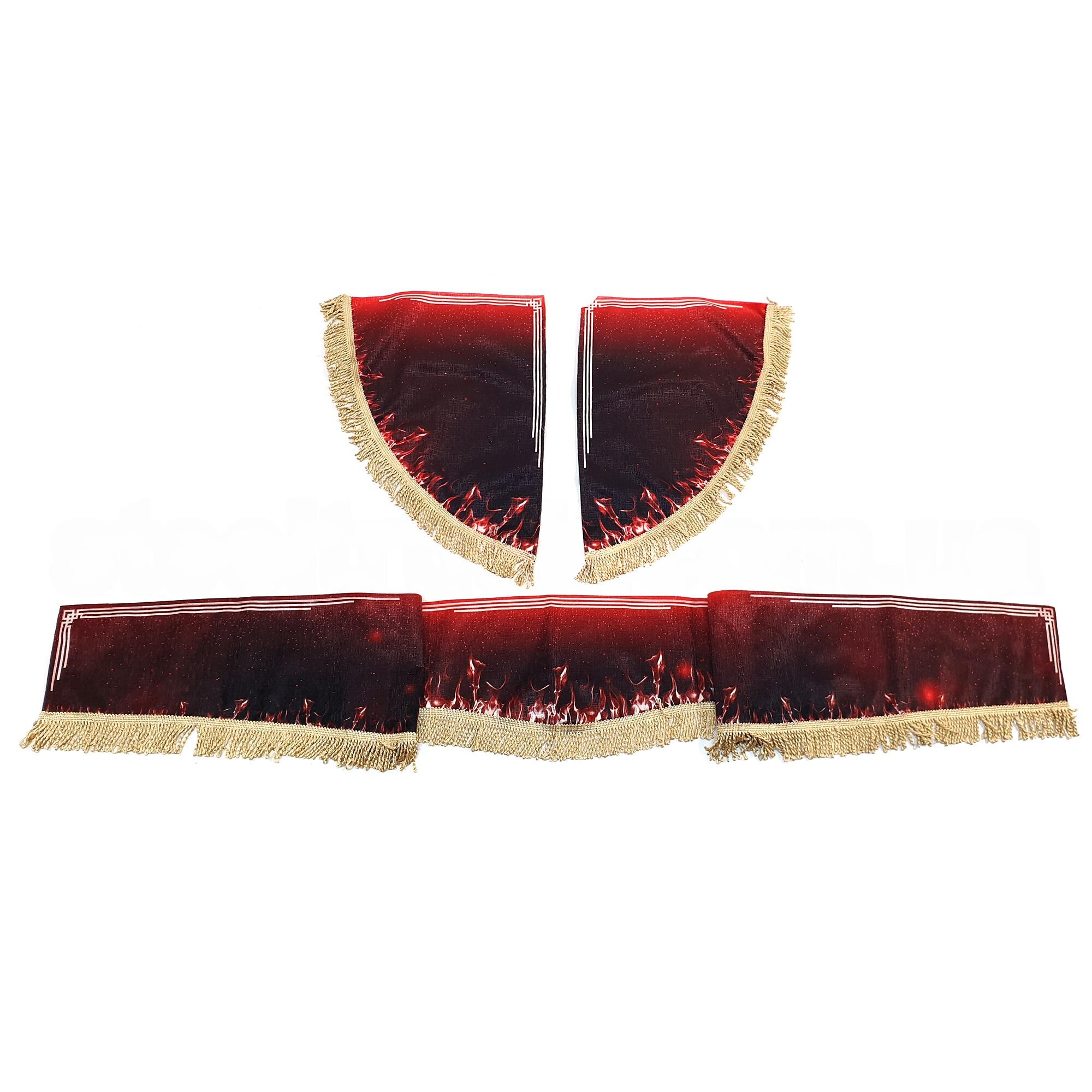 Шторка комп. без напису червона