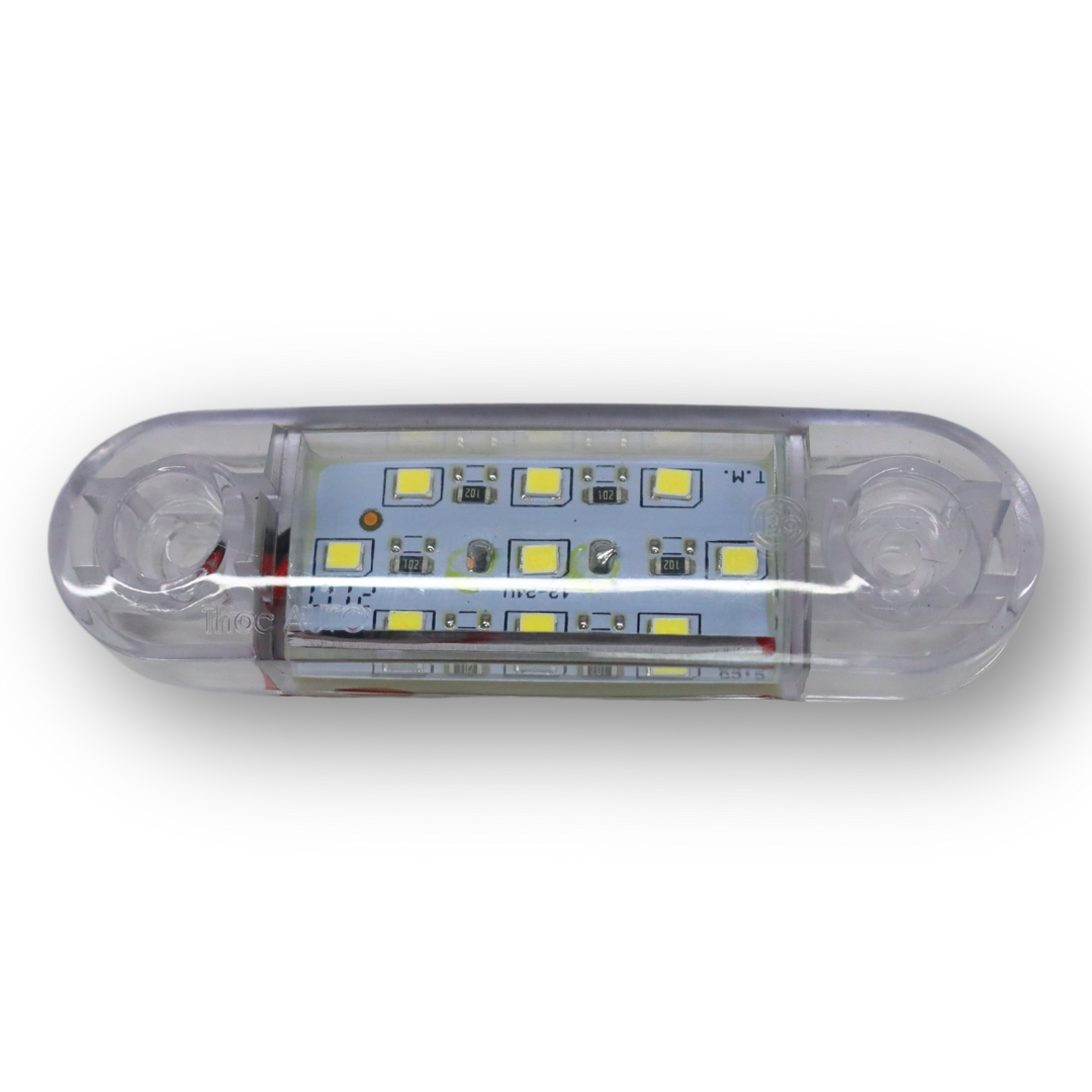 Фонарь габаритный LED 9 белый 12-24V 85*24мм Фонарь габаритный LED 9 белый 12-24V 85*24мм