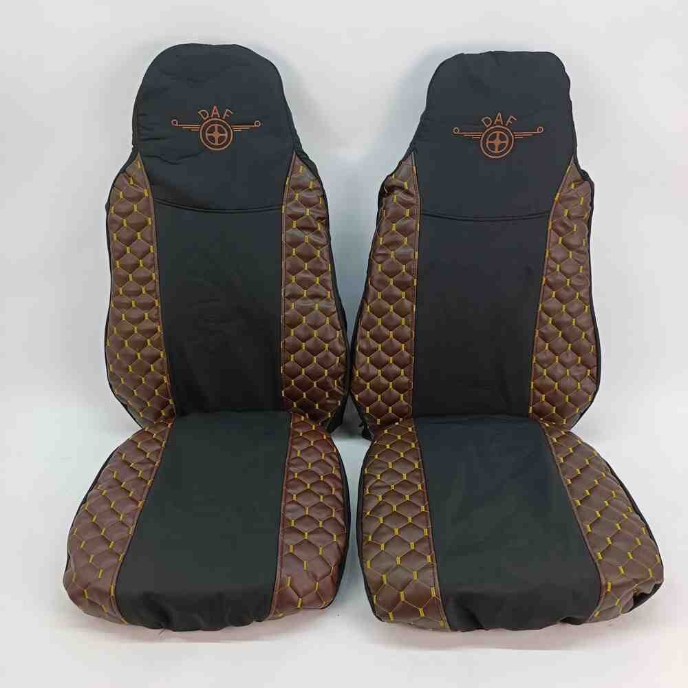 Чохол на сидіння DAF XF95 105 CF85 75 65 LF (2002-2012) Екошкіра, коричневий (ST) Чохол на сидіння DAF XF95 105 CF85 75 65 LF (2002-2012) Екошкіра, коричневий (ST)