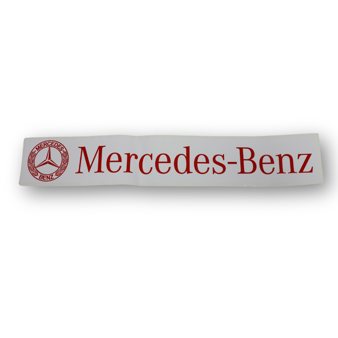 Наклейка MERSEDES красная 520*80мм