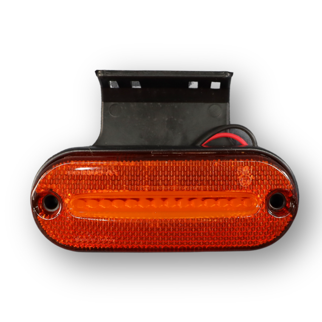 Габаритний ліхтарик неоновий жовтий овальний з кронштейном Габаритний ліхтарик неоновий жовтий овальний з кронштейном