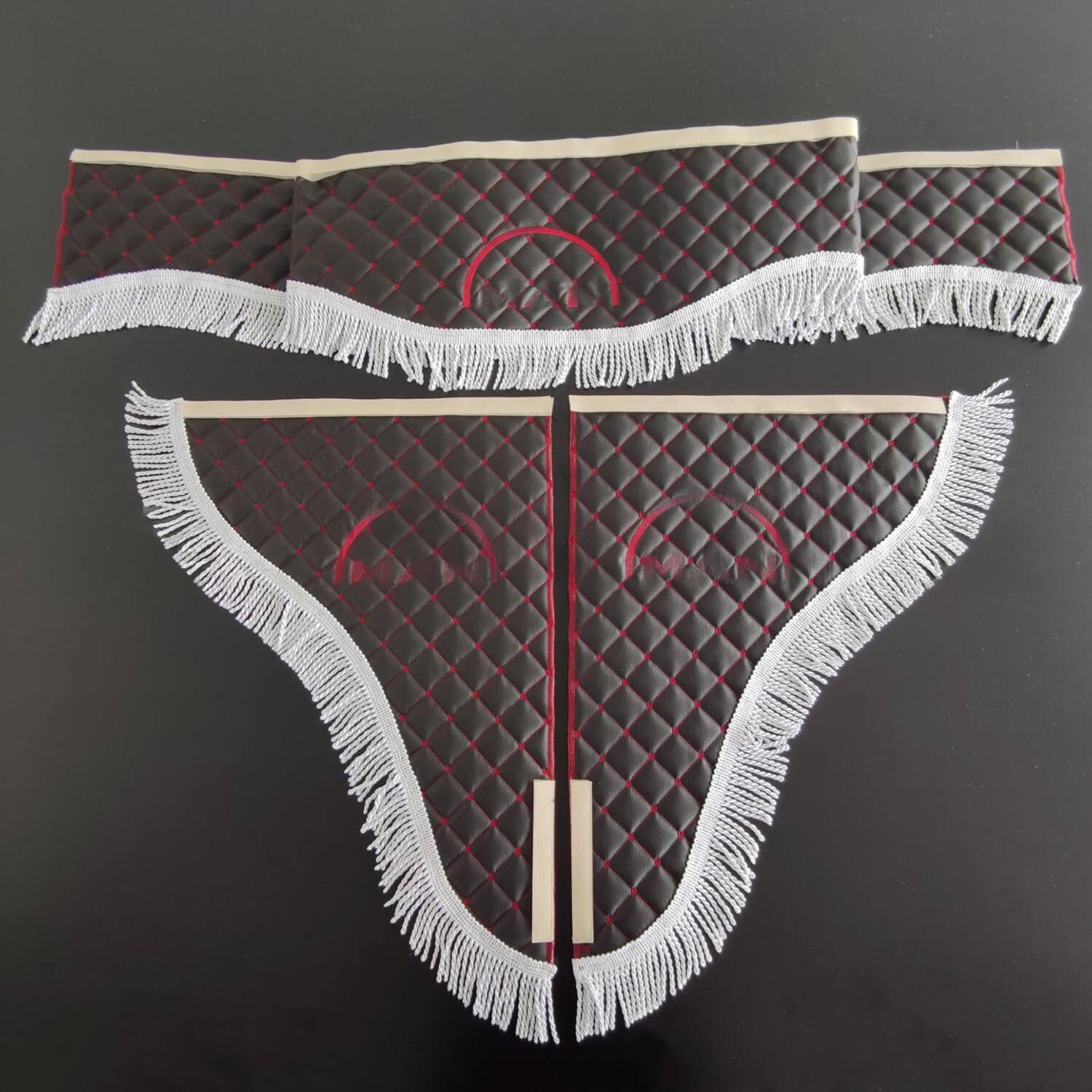 Шторка Екошкіра "Wave" MAN лоб + косинки чорна Шторка Екошкіра "Wave" MAN лоб + косинки чорна