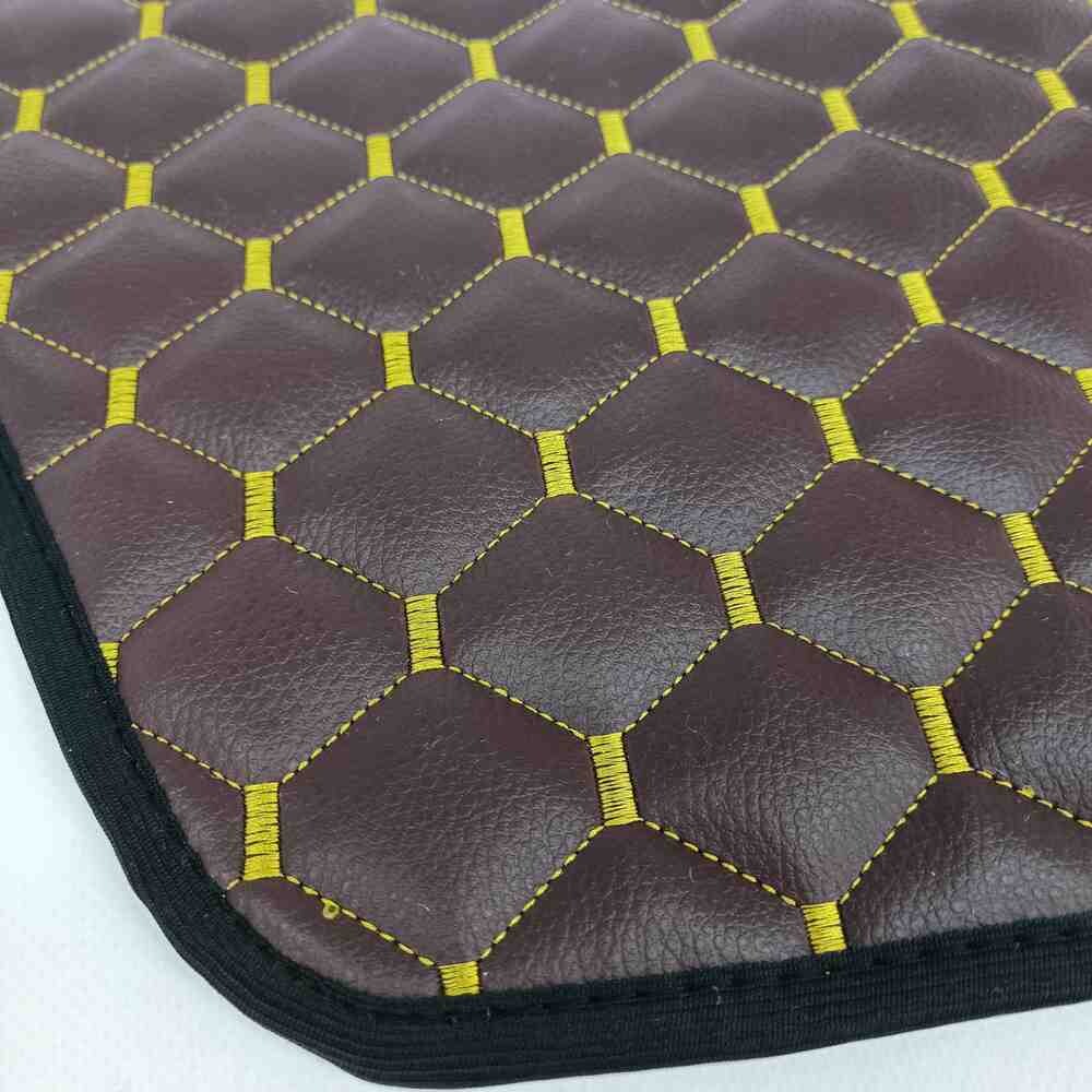 Килимок Екошкіра DAF XF95 1997-2005; МКПП, коричневий, АСП Килимок Екошкіра DAF XF95 1997-2005; МКПП, коричневий, АСП