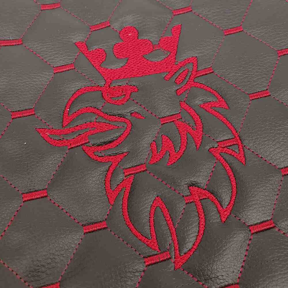 Шторка Екошкіра "Wave" SCANIA лоб + косинки чорна Шторка Екошкіра "Wave" SCANIA лоб + косинки чорна