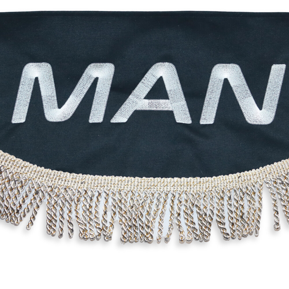 Шторка ВЕЛЮР "Wave" MAN лоб + косинки чорна