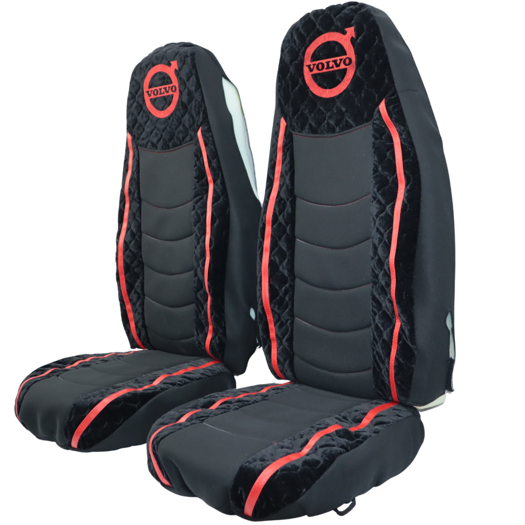 Чохол на сидіння KAR VOLVO FH FM (2014-...) велюр, чорний Чохол на сидіння KAR VOLVO FH FM (2014-...) велюр, чорний