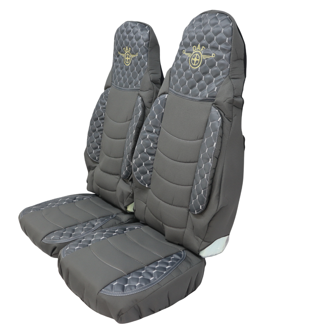 Чохол на сидіння KILIFI DAF XF95 105 CF85 75 65 LF (2002-2012) сірий Чохол на сидіння KILIFI DAF XF95 105 CF85 75 65 LF (2002-2012) сірий