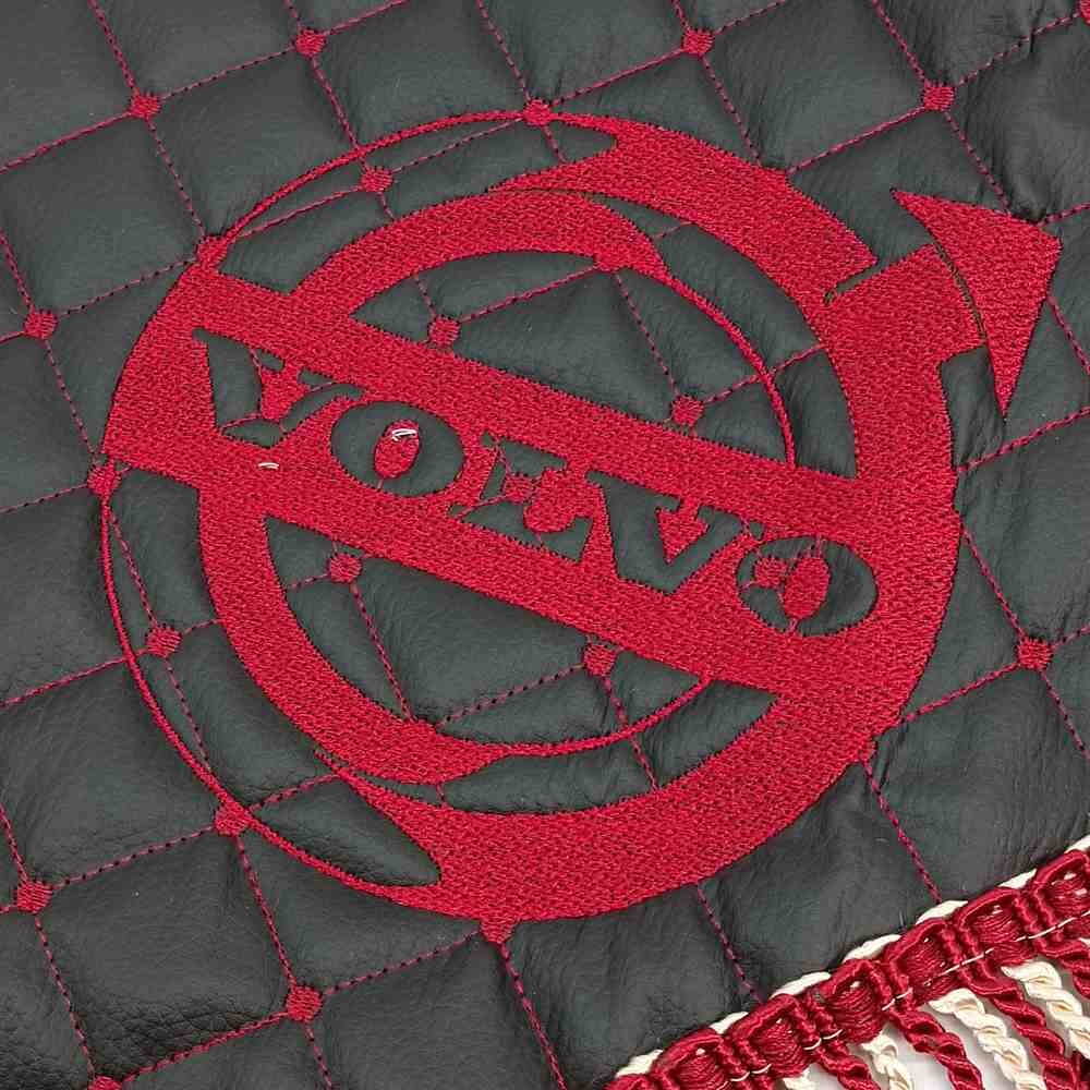 Шторка Екошкіра "Wave" VOLVO лоб + косинки чорна Шторка Екошкіра "Wave" VOLVO лоб + косинки чорна