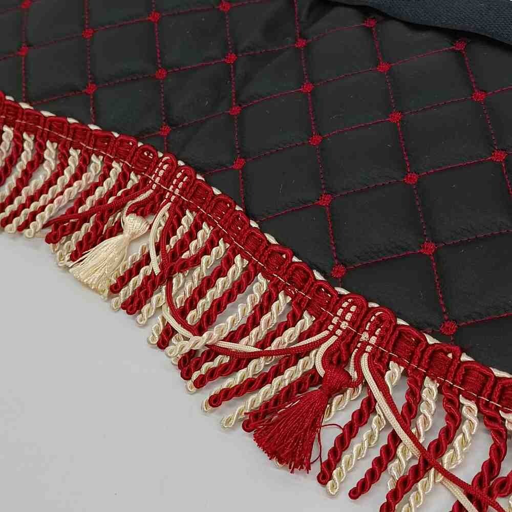 Шторка Екошкіра "Wave" VOLVO лоб + косинки чорна Шторка Екошкіра "Wave" VOLVO лоб + косинки чорна