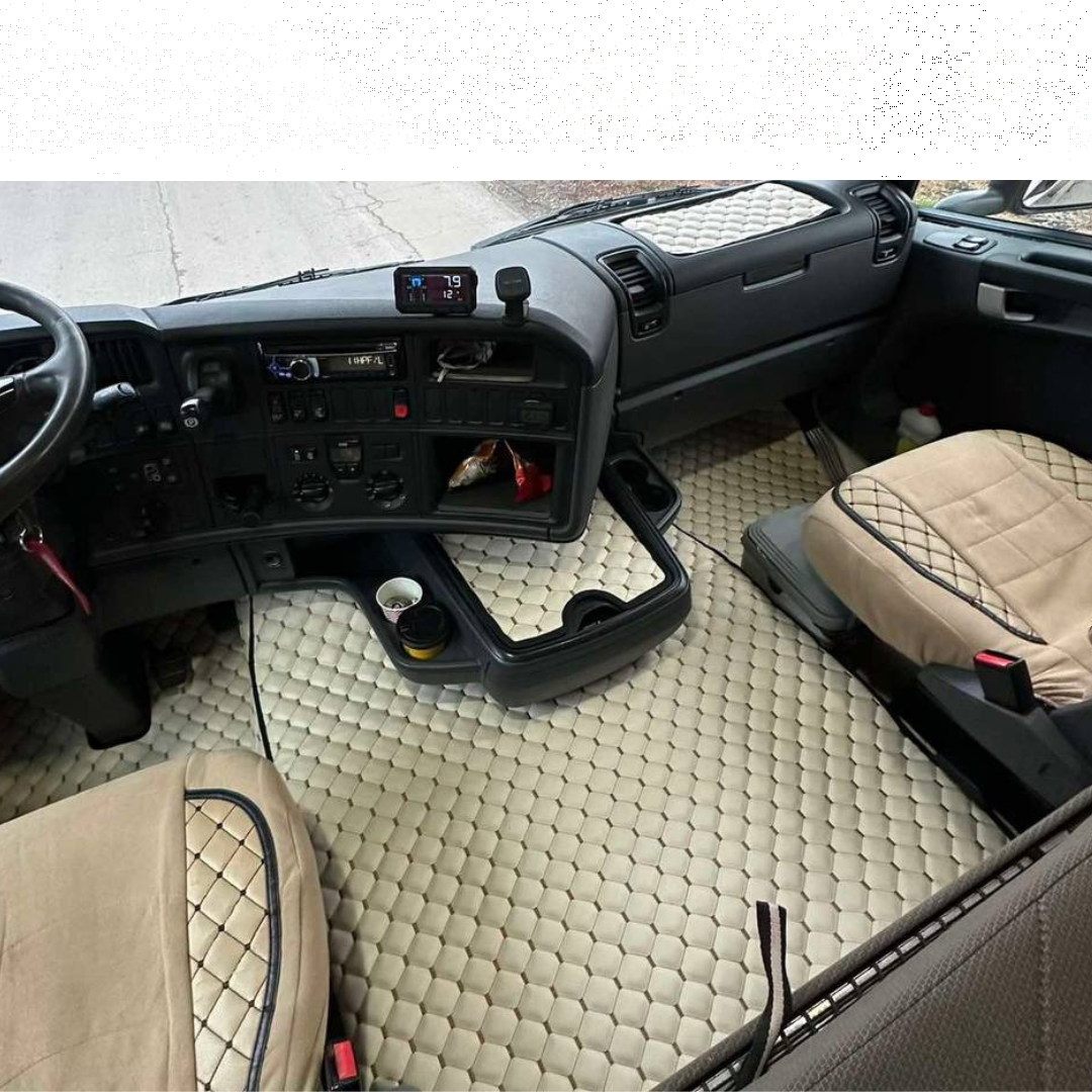 Килимок Екошкіра SCANIA R 2004-2013; АКПП, бежевий, Килимок Екошкіра SCANIA R 2004-2013; АКПП, бежевий,